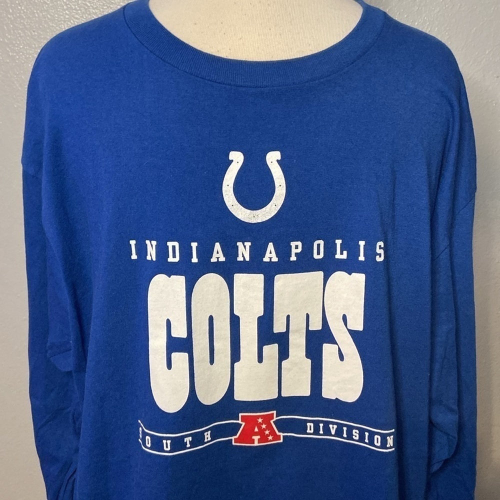 Colts Long Sleeve Tee Shirt Indianapolis NFL Unisex L - Picture 2 of 6